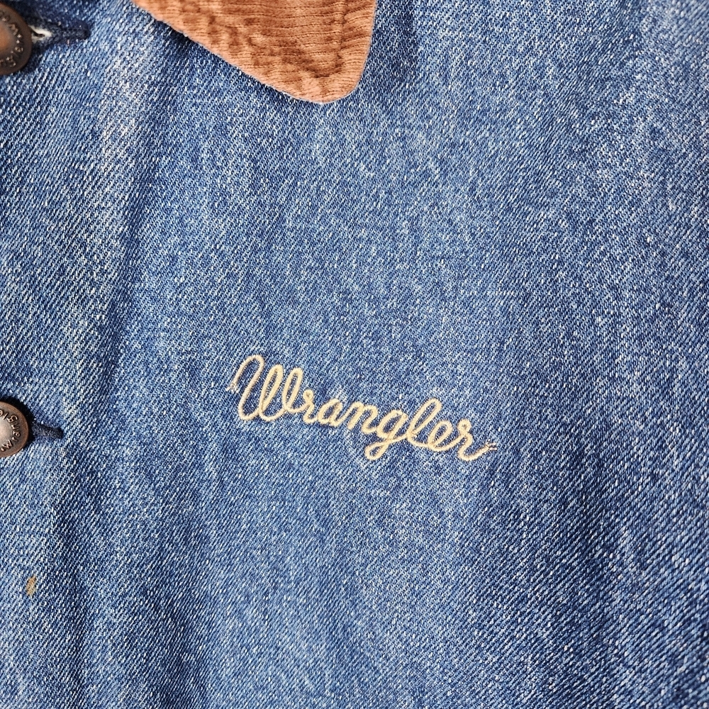 WRANGLER MIXED-MATERIAL BOMBER/VARSITY STYLE JACKET - Picture 6 of 12